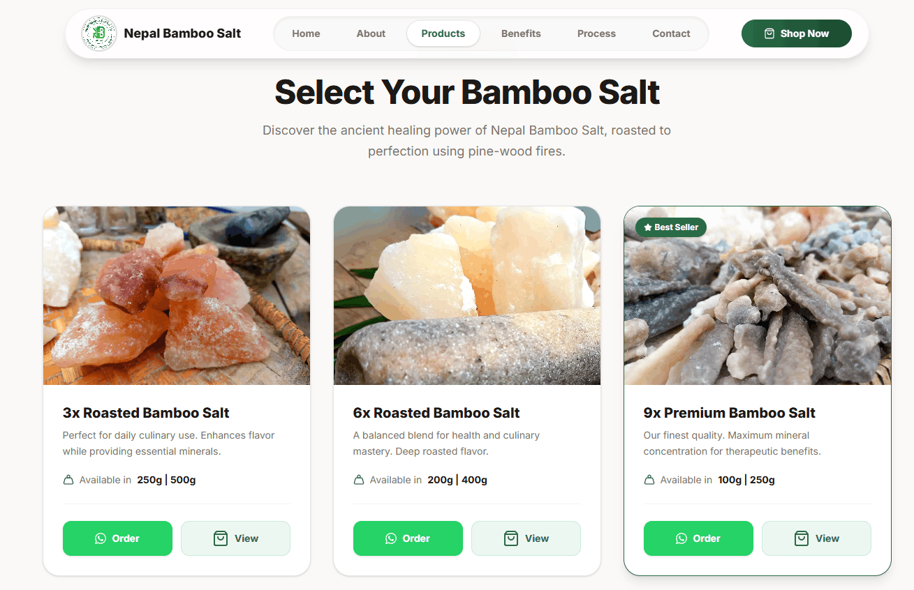 Nepal Bamboo Salt preview 1