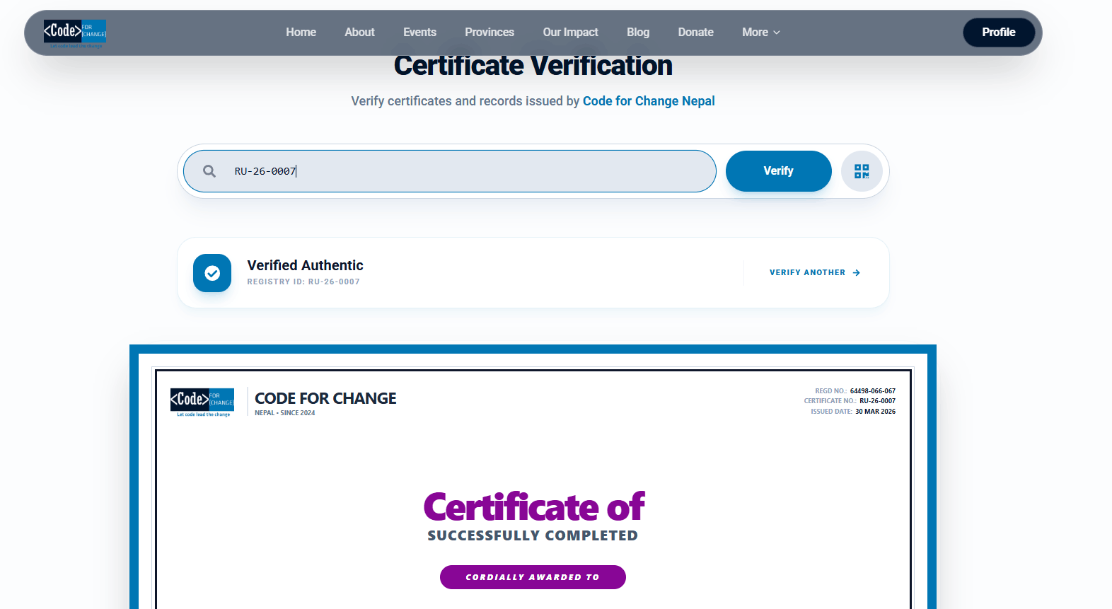 Code for Change preview 4