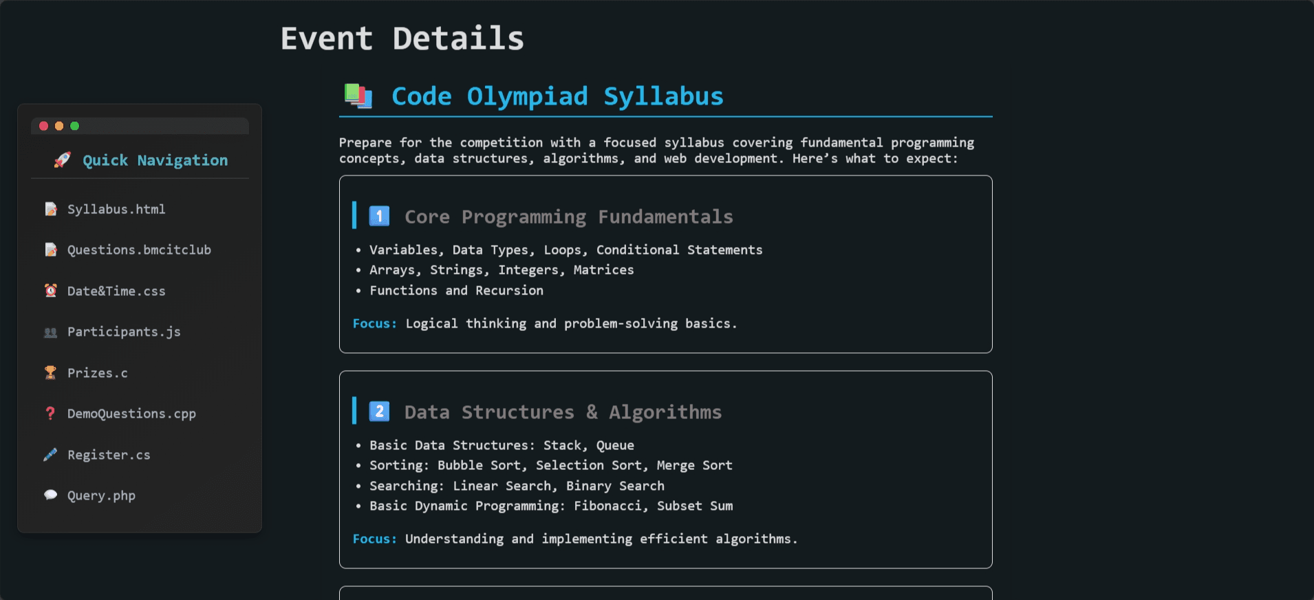Code Olympiad preview 1