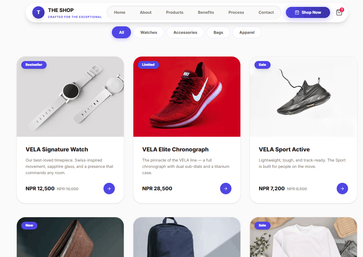 Sajilo Static Template preview 1